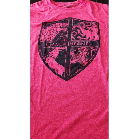 Game Of Thrones T-Shirt Men's Size XL Red Graphic Short Sleeve Crew Neck - Picture 6 of 7